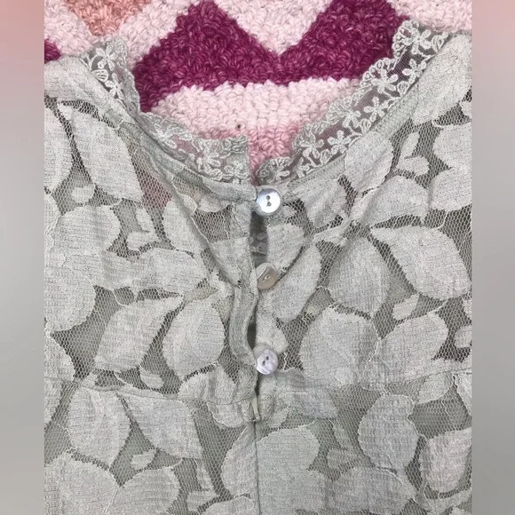 Sage green Mini Altar’d State Lace Dress Size Large - Picture 12 of 12